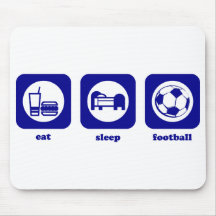 Eat. Sleep. Football. Mousepad