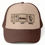 Eat Sleep Gamble Trucker Hat