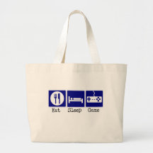 Eat, Sleep, Game Canvas Bag