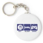 Eat Sleep Game Key Chain