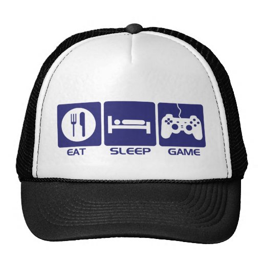 Eat Sleep Game Mesh Hat