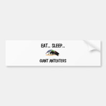 Eat Sleep GIANT ANTEATERS Bumper Sticker