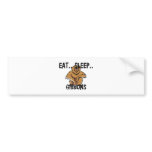 Eat Sleep GIBBONS bumper stickers