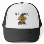 Eat Sleep GIBBONS hats