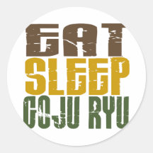 Eat Sleep Goju Ryu 1 Round Sticker