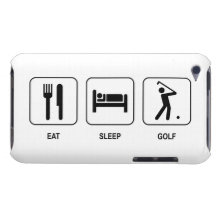 Eat Sleep Golf Barely There iPod Cases