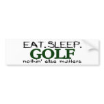 Eat Sleep Golf bumper stickers