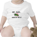 Eat Sleep GREEN SEA TURTLES t-shirts