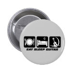 Eat sleep guitar pins