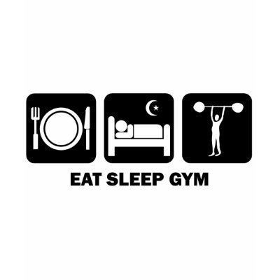 eat sleep gym Tshirt