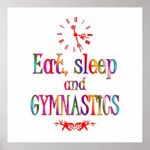Eat, Sleep Gymnastics Posters