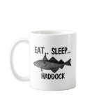 Eat Sleep HADDOCK mugs