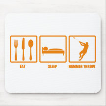 Eat Sleep Hammer Throw Mouse Mat