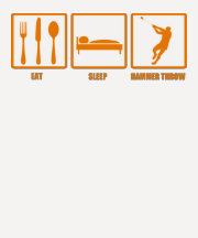Eat Sleep Hammer Throw Shirt