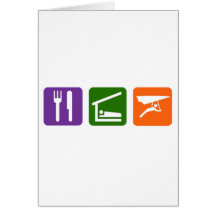Eat Sleep Handgliding Greeting Card