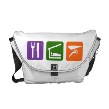 Eat Sleep Hang Gliding Messenger Bag