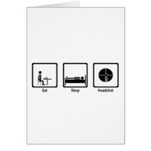 Eat, Sleep, Headshot - FPS Gamer Card