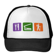 Eat Sleep Hiking Hats