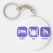 Eat Sleep Hockey Key Chain
