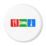 Eat,Sleep,Hookah magnets