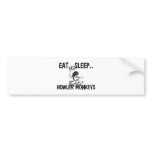 Eat Sleep HOWLER MONKEYS bumper stickers