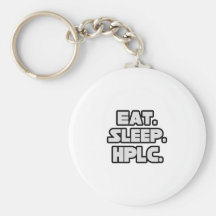 Eat Sleep HPLC Keychains