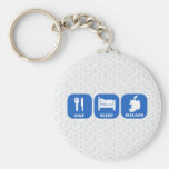 Eat Sleep Ireland Keychain