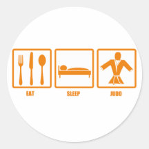 Eat Sleep Judo Stickers