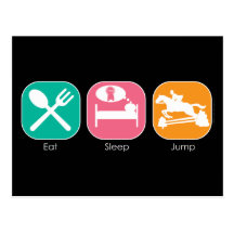 Eat Sleep Jump Postcards