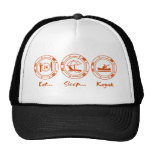 Eat Sleep Kayak Mesh Hats