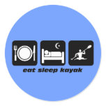 eat sleep kayak stickers