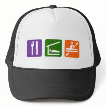 Eat Sleep Kayaking Mesh Hats