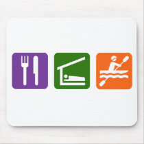 Eat Sleep Kayaking Mouse Pad