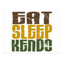 Eat Sleep Kendo 1 Post Cards