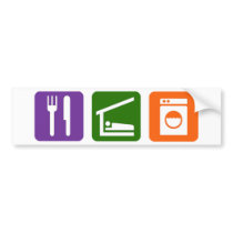 Eat Sleep Laundry Bumper Stickers