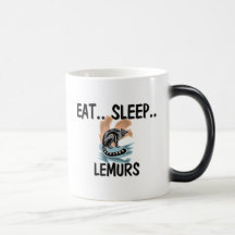 Eat Sleep LEMURS Coffee Mugs
