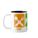EAT SLEEP LINUX mugs