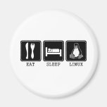 Eat. Sleep. Linux. Refrigerator Magnet