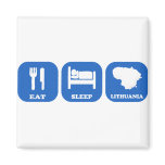 Eat Sleep Lithuania magnets