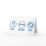 Eat, Sleep, Mix Again - DJ Disc Jockey Music Deck cards