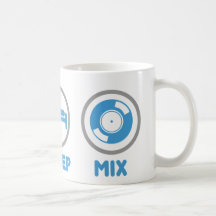Eat, Sleep, Mix Again - DJ Disc Jockey Music Deck Coffee Mug