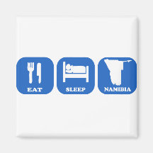 Eat Sleep Namibia Fridge Magnet