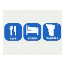 Eat Sleep Namibia Postcards