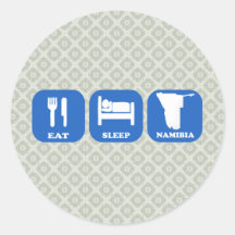 Eat Sleep Namibia Sticker
