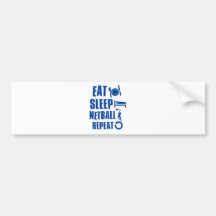 Eat sleep Netball Bumper Sticker