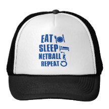 Eat sleep Netball Mesh Hats
