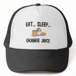 Eat Sleep ORANGE JUICE hats