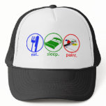 Eat Sleep Paint hats