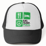 Eat Sleep Peace - Green hats
