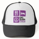 Eat Sleep Peace - Purple hats